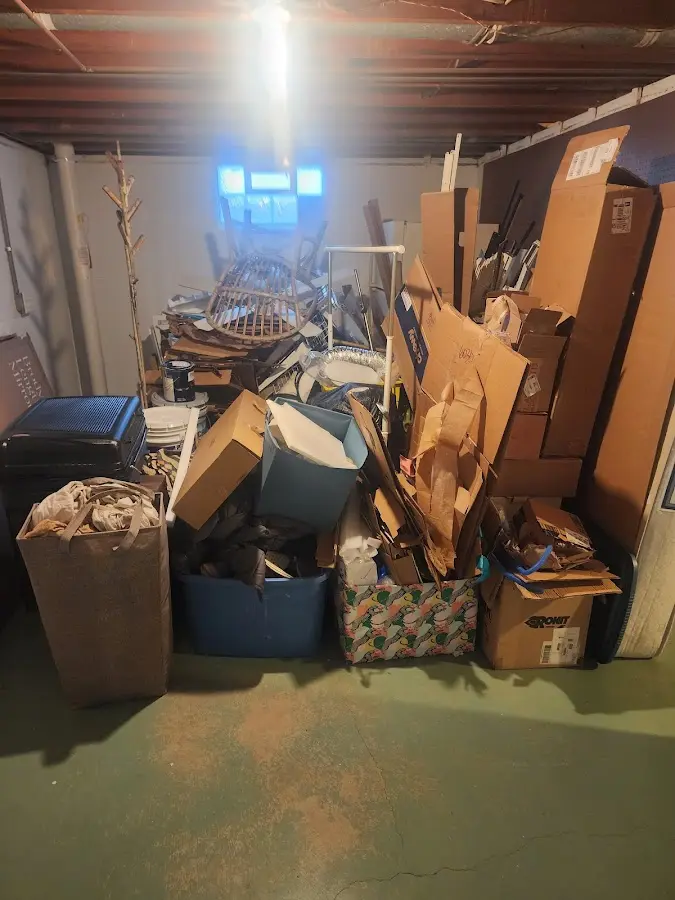 Roll-off dumpster container at job site for 20 Yard Dumpster Rental in Ohioville